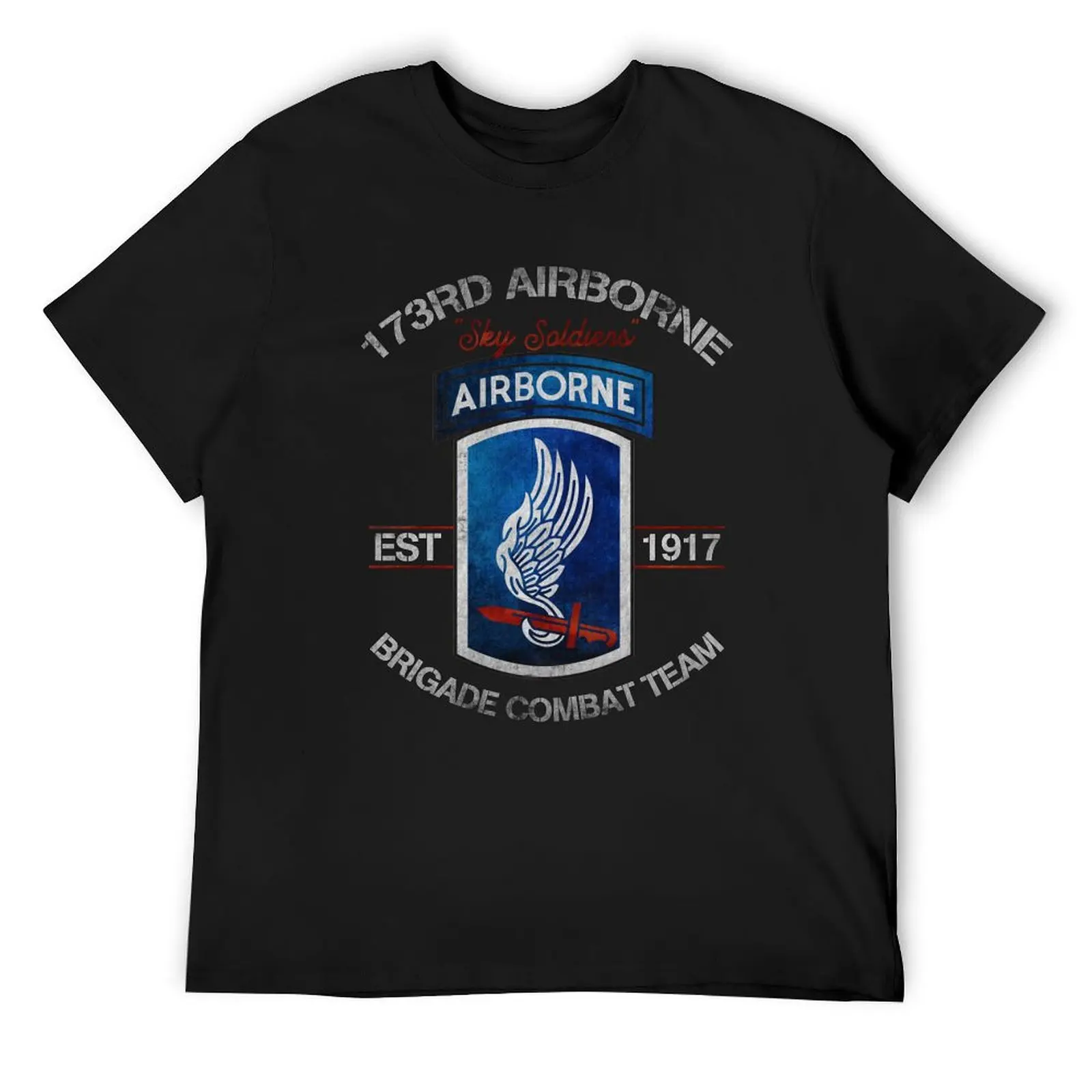 

173rd Airborne Sky Soldiers est 1917 Brigade Combat Team- US Airborne T-Shirt sports fans vintage anime shirt men clothings