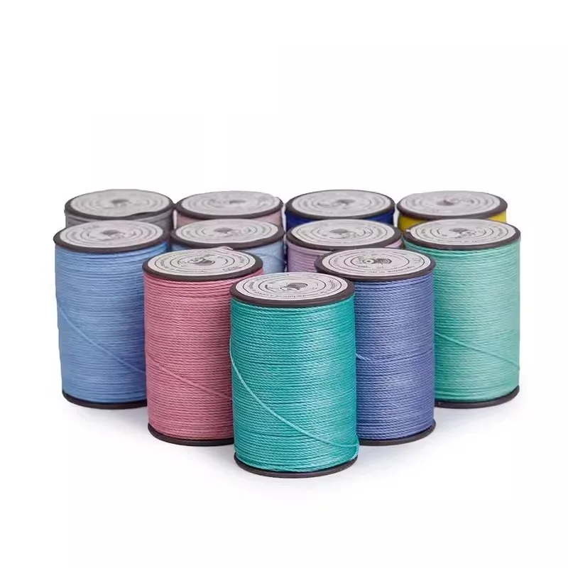 40 m 0.65 mm Thread Polyester Leather Sewing Round Waxed Cord Wax Bracelets Beading Necklaces Jewellery Making DIY Art Crafts