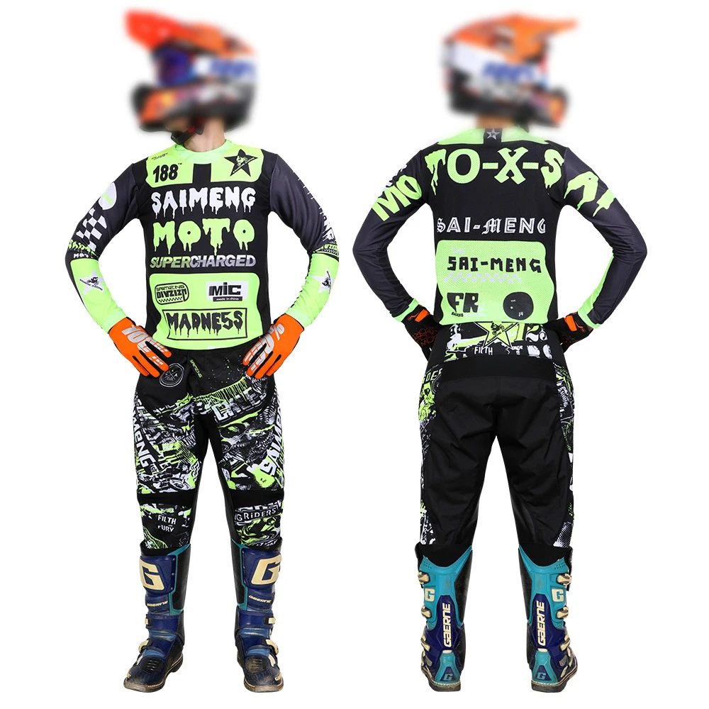 

motocross gear set mountain Downhill MX ATV Jersey Pant racing suit Mens Kits Women's Enduro Dirt Bike Combo Trail