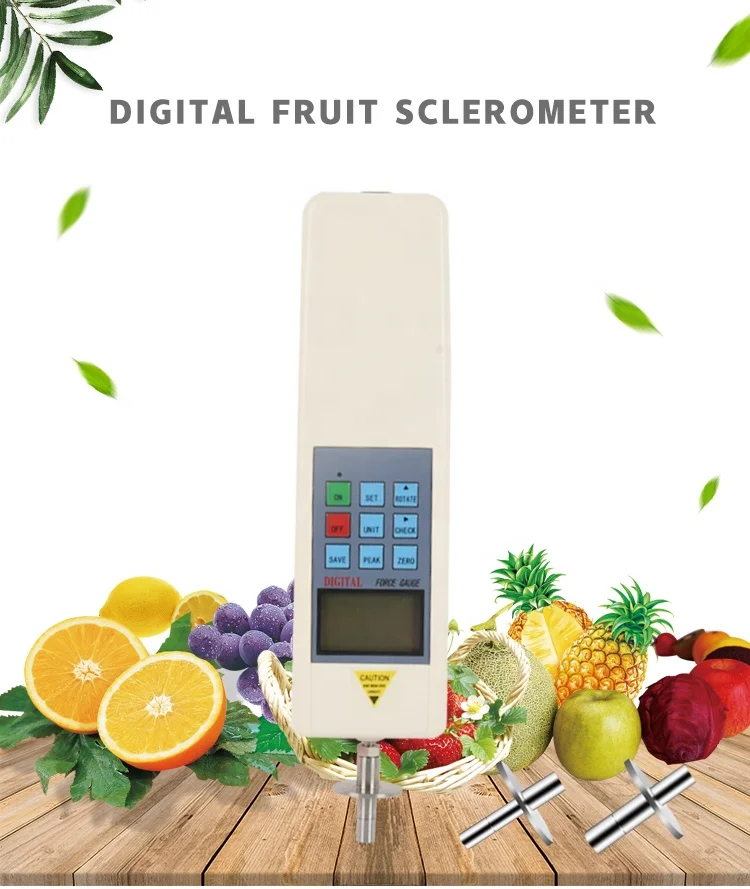 Handheld Digital Fruit Penetrometer 0.5% Accuracy, LCD Display, Portable Fruit Hardness Tester Factory Manufacturer