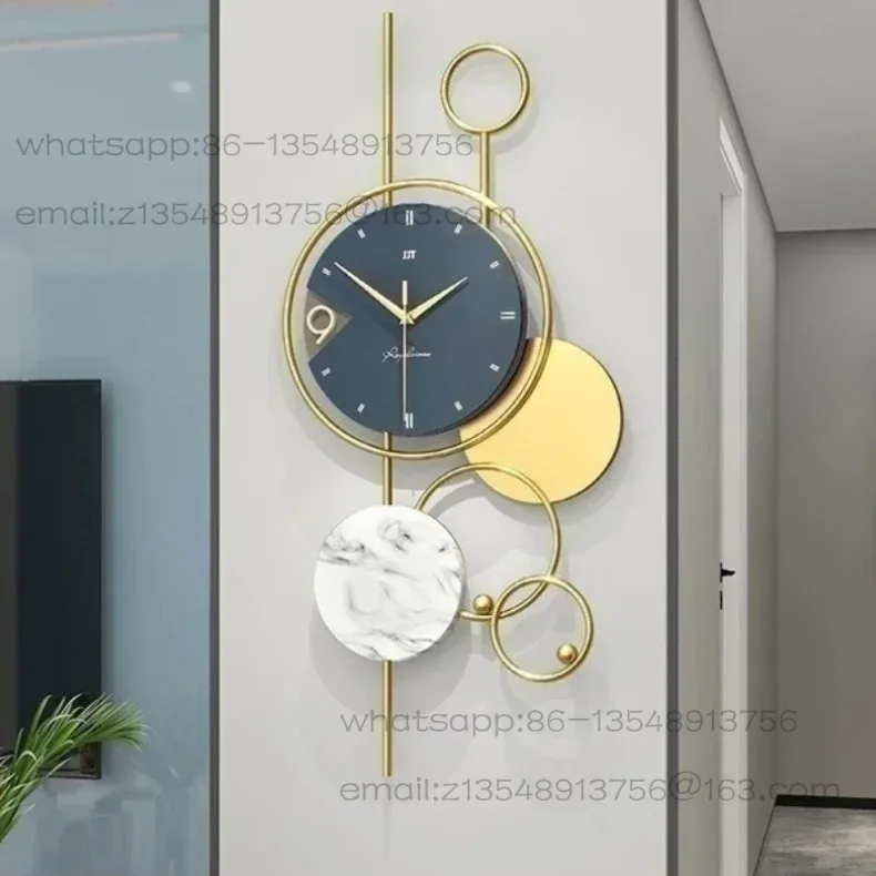 Luxury living room modern simple wall clock home decoration when creative quartz clock