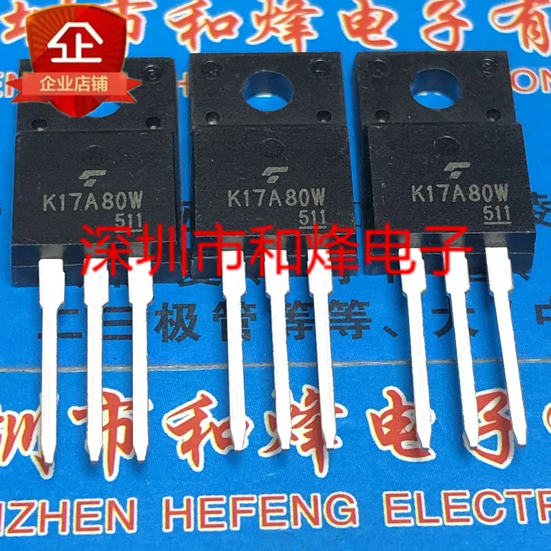 5PCS-10PCS K17A80W TK17A80W  TO-220F 800V 17A NEW AND ORIGINAL Fast Shipping Quality Fast Shipping