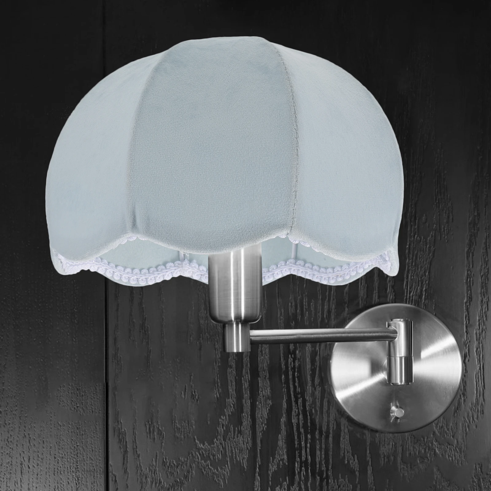 

2Pcs Vintage Pumpkin Lamp Shade Cover Fabric Metal Retro Style Indoor Light Accessory