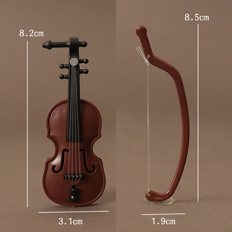 Dollhouse miniatura chitarra elettrica violino sassofono tamburo pianoforte modello strumento musicale giocattolo ornamento artigianale accessori per bambole