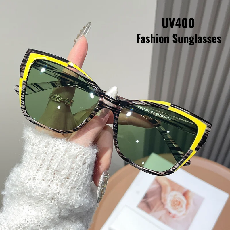 

Women's Personality Fashion Sunglasses Ultra Light Cat Eyes Versatile Travel Beach UV Resistant Street Photography Glasses