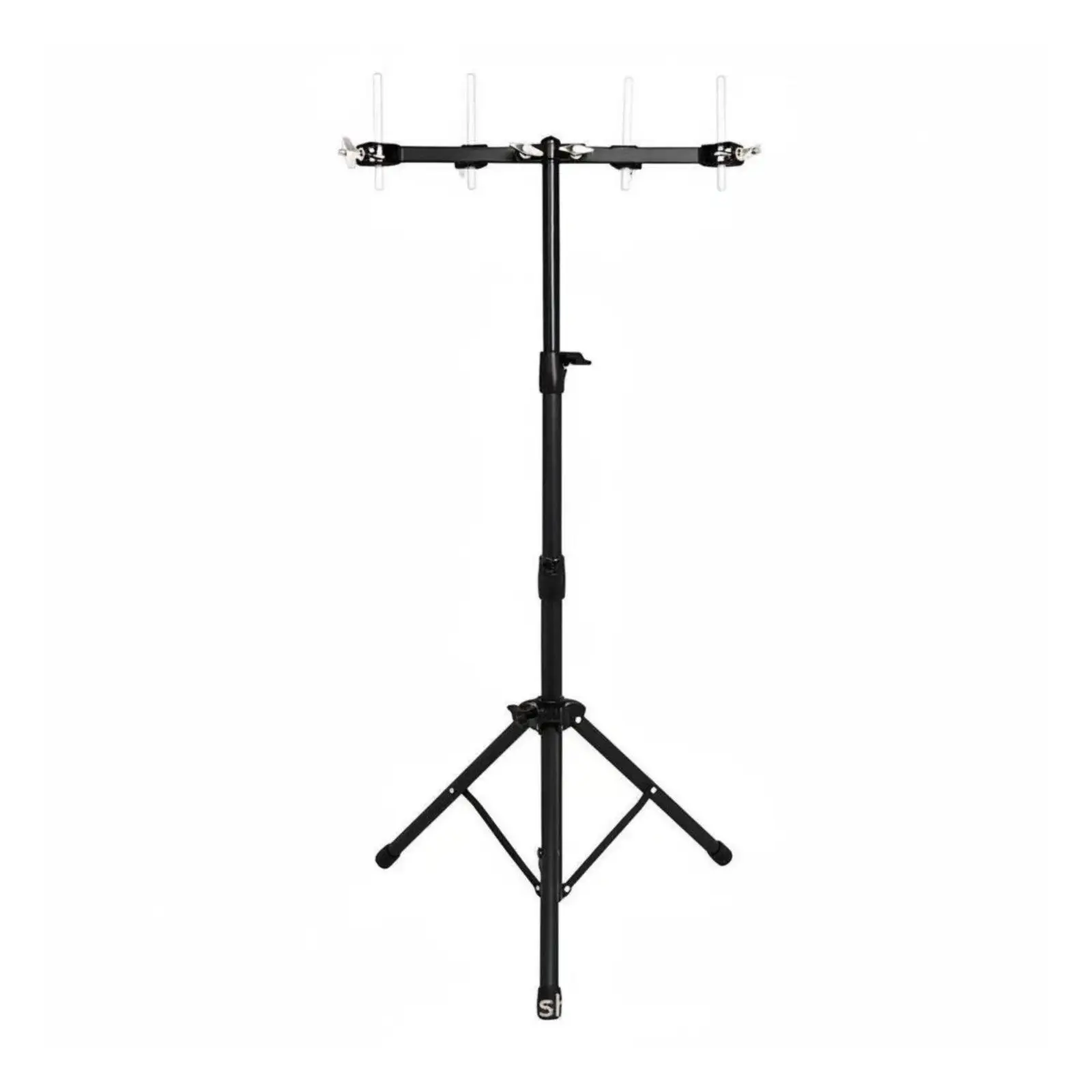 Foldable Bell Stand Durable Carbon Steel Percussion Stand Cowbell Mount Portable Drum Rack System for Music and Band