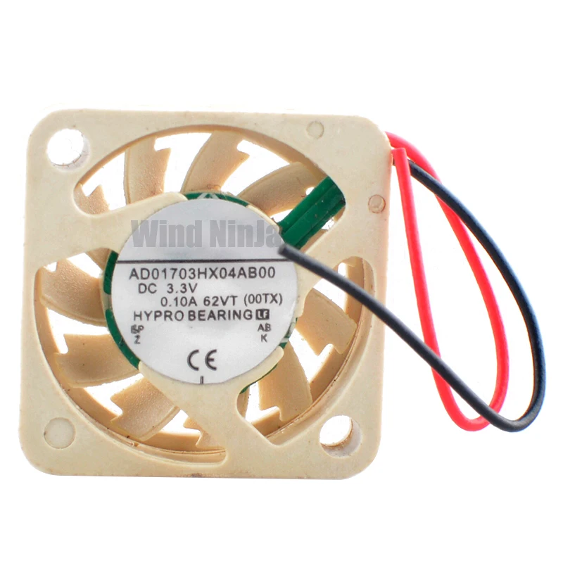 AD01703HX04AB00 1.7cm 17mm fan 17x17x4mm DC3.3V 0.10A Micro cooling fan for drone camera projector