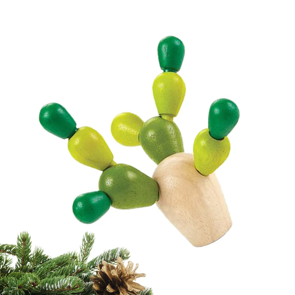Balancing Cactus Game with Removable Wooden Pieces – Educational STEM Toy for Spatial Imagination & Cognitive Skills
