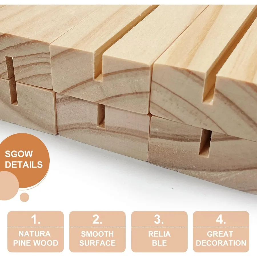 10 قطعة أصحاب بطاقة مكان الخشب أصحاب علامة الخشب حامل رقم الجدول تقف حامل الصورة لي حامل بطاقة لحفل الزفاف التجزئة Sho #2