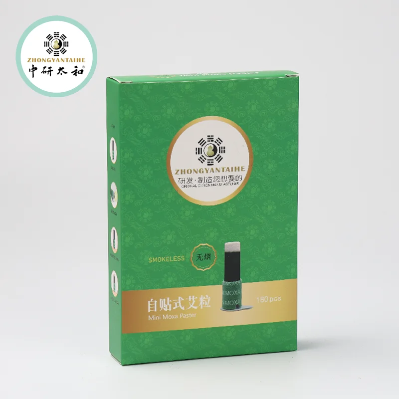 

180 Pcs Mini Moxa Tube Self-Stick Tube Self Stick Chinese Moxibustion Sticker Therapy Heating Acupuntura Point
