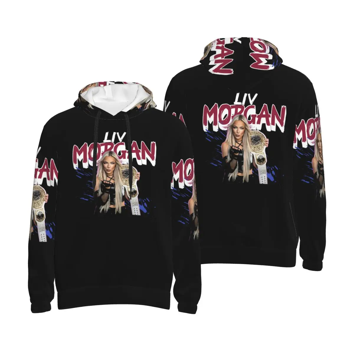 

Liv Morgan Толстовка Harajuku Пуловер Осень Зима Мужчины Женщины Толстовки Топы с длинными рукавами