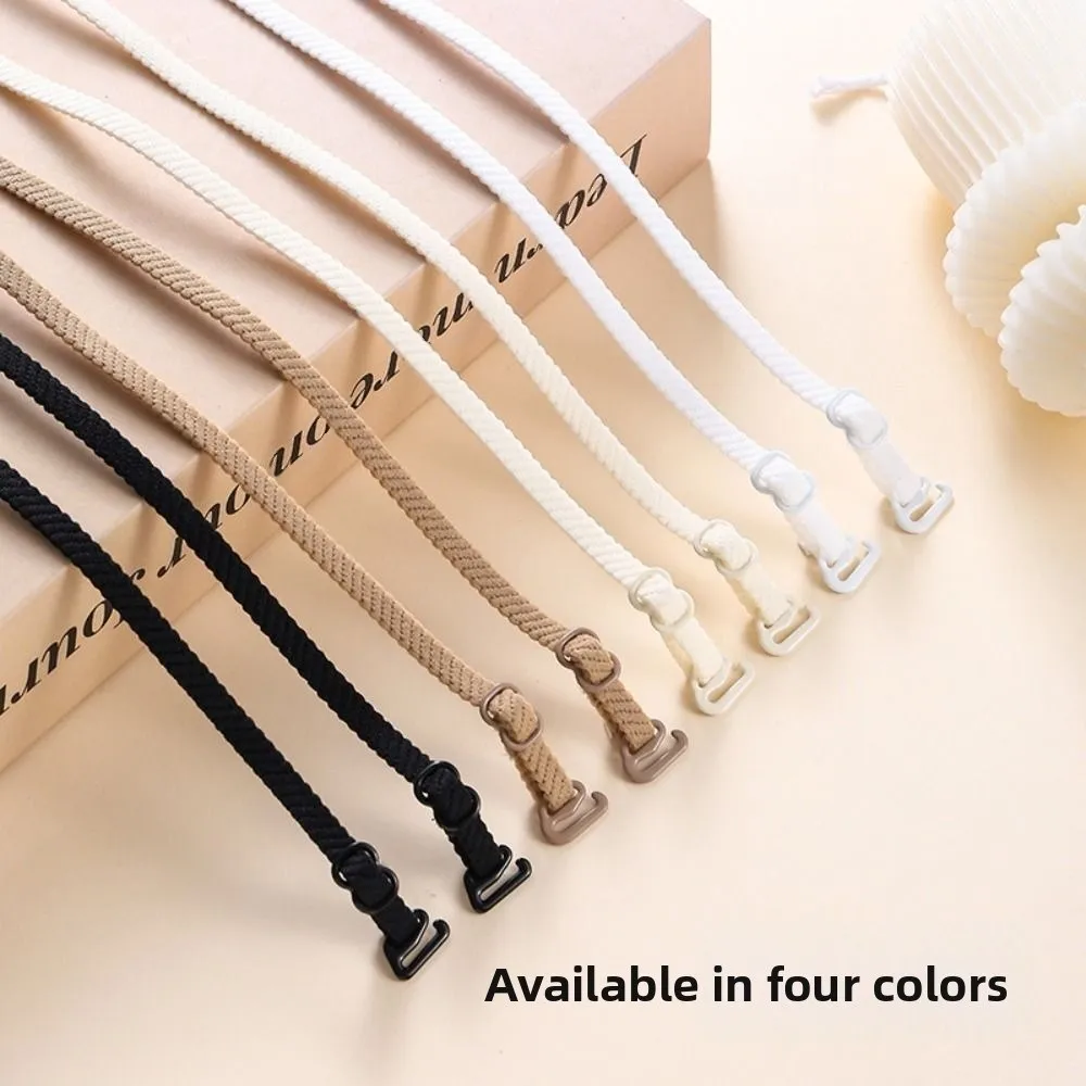 2Pcs Slip Resistant Bra Straps Thin Adjustable Length Double Shoulder Straps Elastic Comfortable Lingerie Accessories