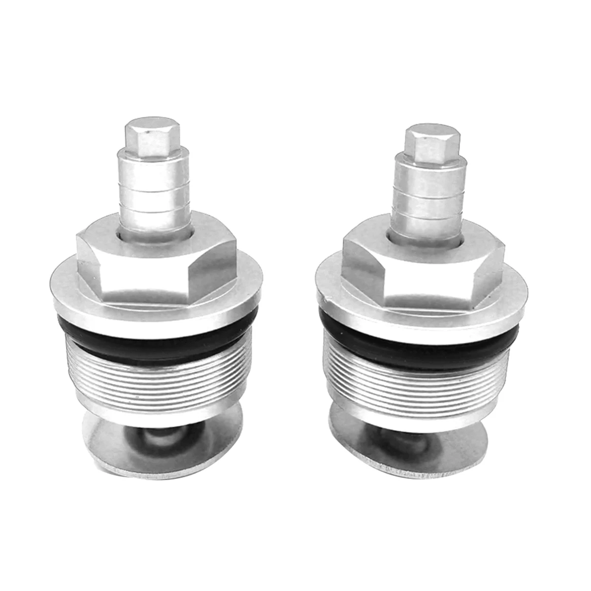 Motorcycle Shock Absorber Screw Decoration Front Fork Screw Cover for Suzuki GW250 DL250 GSX250R Silver