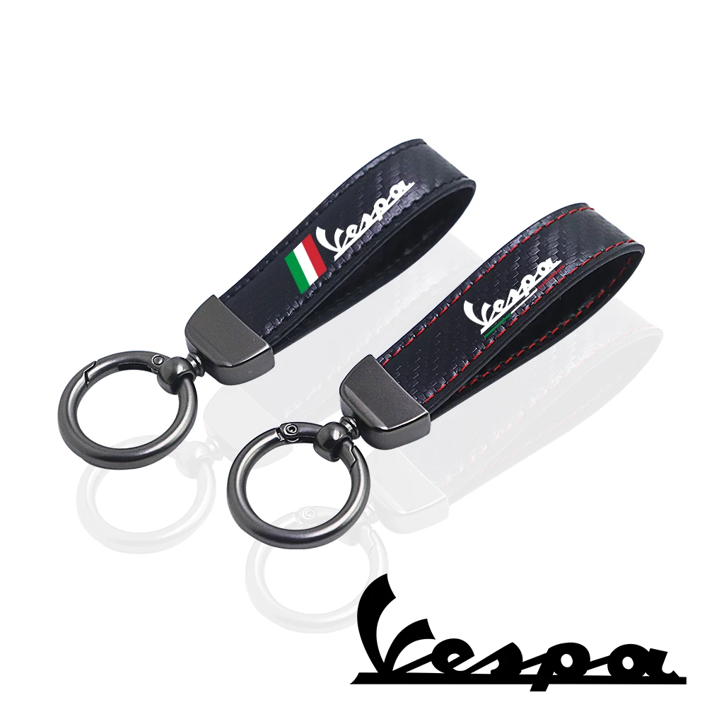 Motorcycle key chain carbon key chain for vespa sprint gts 300 primavera 946 sei giorni Motorcycle Accessories