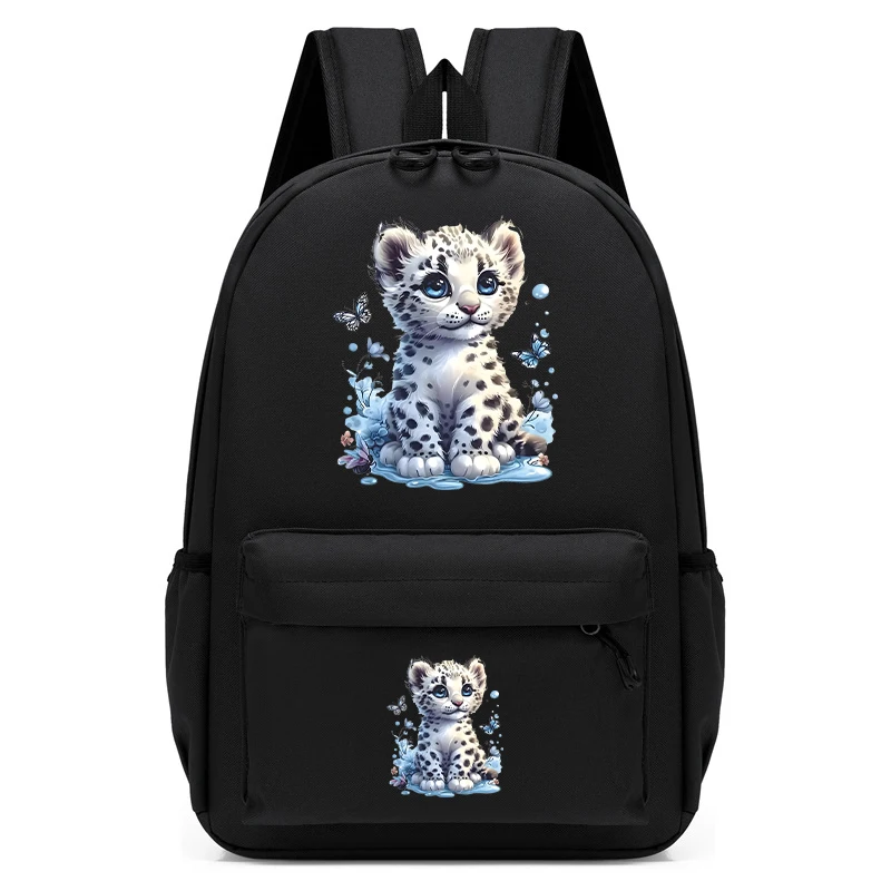 

Little Leopard Print Kids School Backpack Bag Children's Cartoon School Bag Anime Kindergarten Bookbag Animals Manga School Bag