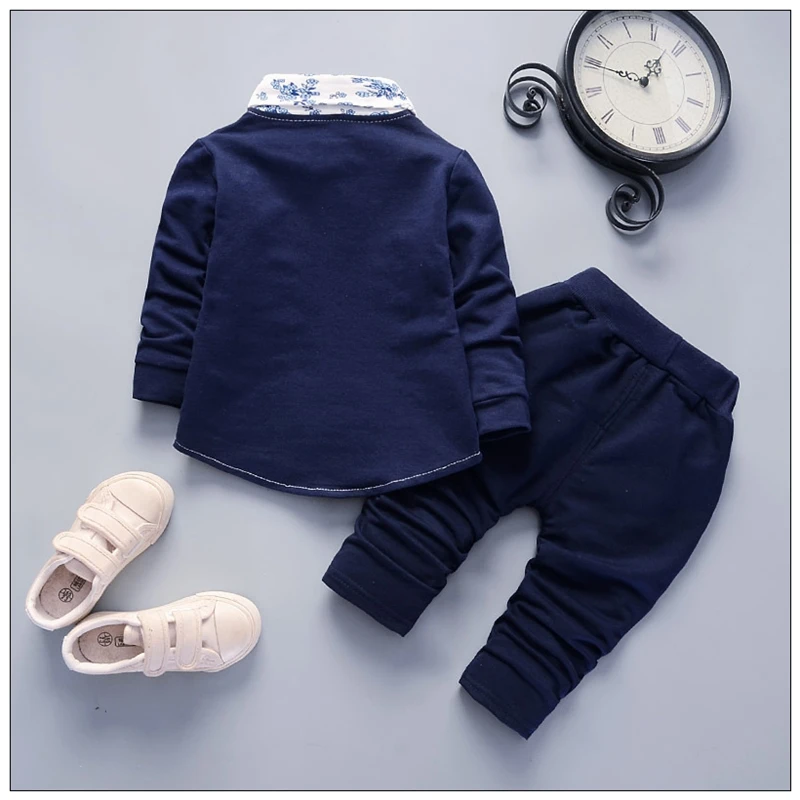 New Spring Autumn Baby Clothes Boys Gentleman Suit Children Fashion Jacket Pants 2Pcs/Set Toddler Casual Costume Kids Tracksuits