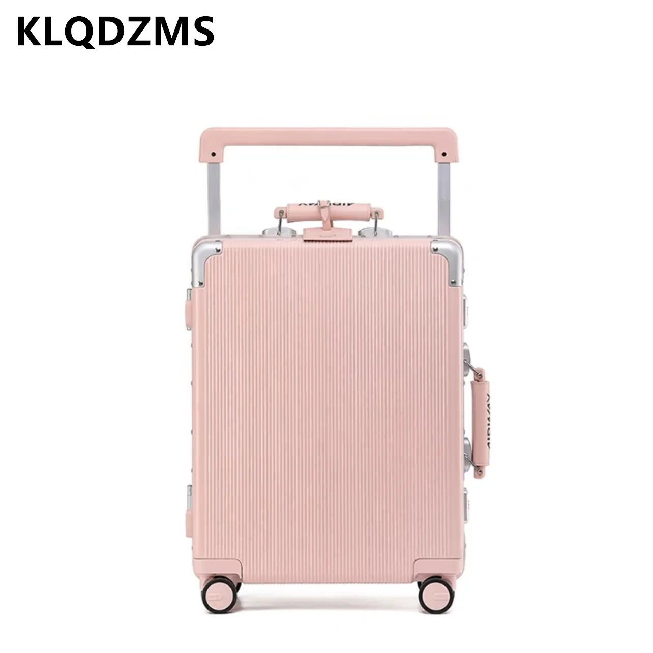 Imagem -05 - Klqdzms-alumínio Frame Business Trolley Case Universal Roda Boarding Box Rolling Bagagem Alta Qualidade Mala 20 24 26 28