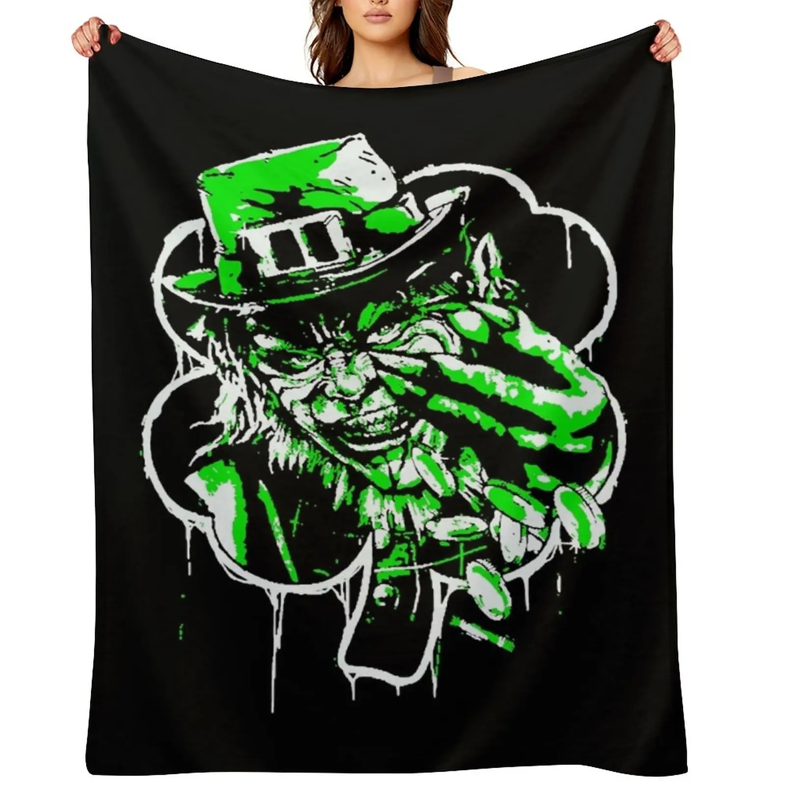 Manta de Peluche con Diseño de Duende de Película de Netflix, para Niños, para Sofá o Cama