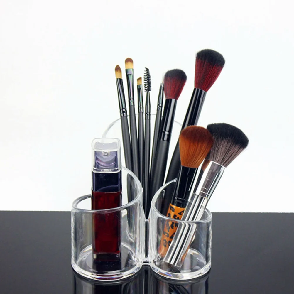 Helder acryl borstel opbergdoos Duurzame transparante organisator bus voor wenkbrauwpotloden make-up opbergdoos
