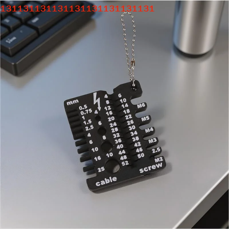 1Pcs Portable Nut And Drill Bit Thread Checker 3D Printed Wire Screw Measuring Tool Screw Drill Bit Gauge For Nuts Bolts Threads