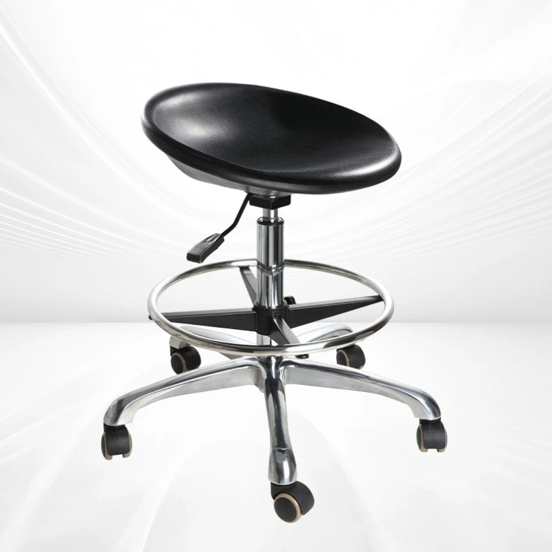 

Современный регулируемый табурет - безопасный вращающийся стул ESD с полиуретановым сиденьем, регулируемый по высоте офисный табурет для медицинской кассировой мастерской