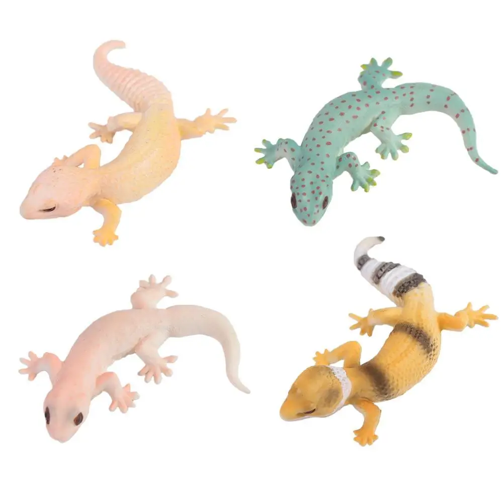 Gecko Prank Props Simulation Lizard Figures Cognition Animal Figurines Figure Animal Family Games Lizards Action Model