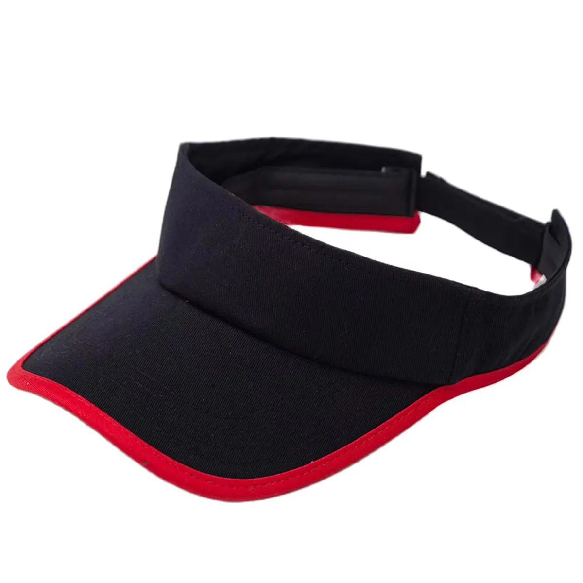 Summer 100% Cotton Sun Visor Caps for Men Women Casual Visor Hats Yellow Pink Black Red Grey Blue Purple