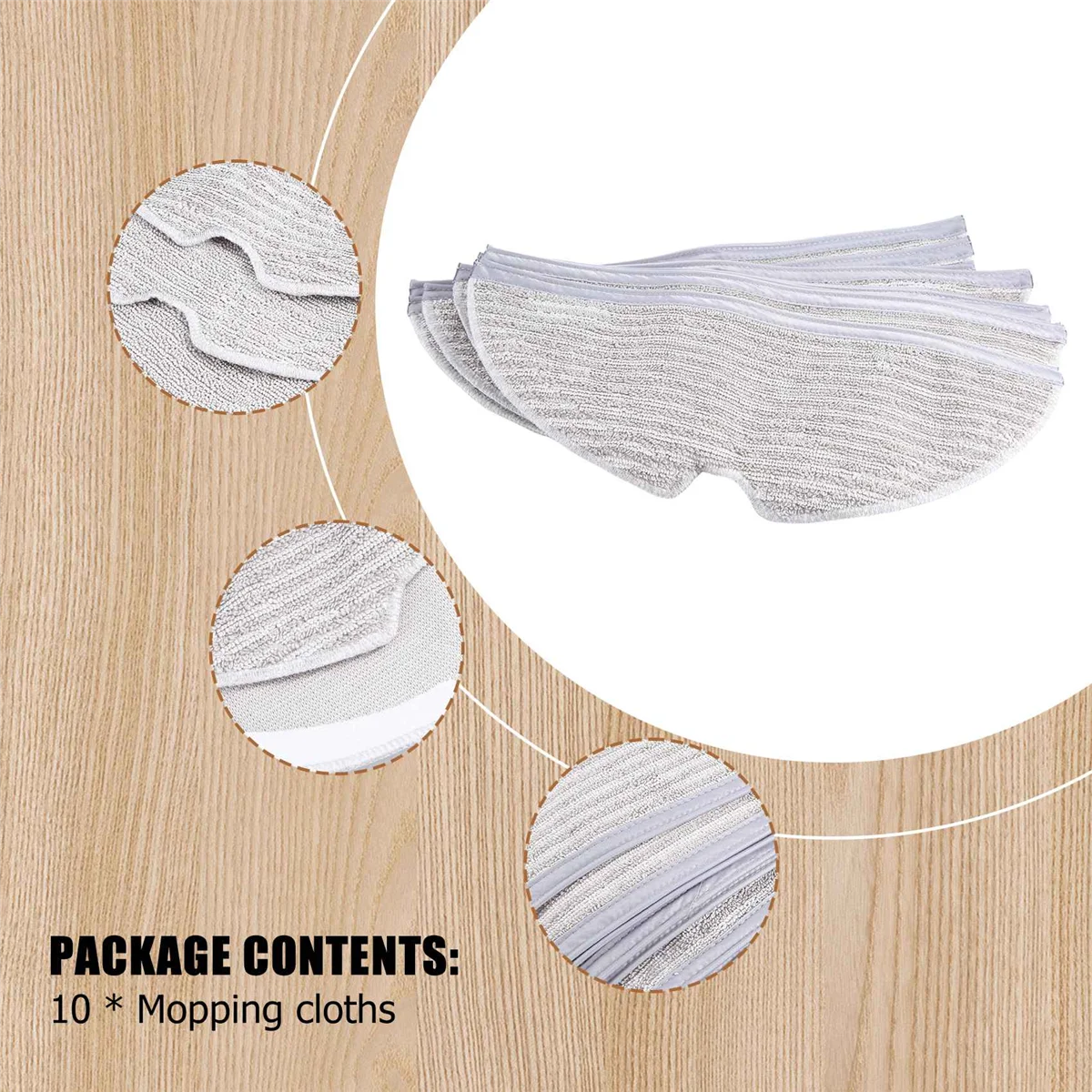 Beliebte 10-teilige Wischtücher mit vollständiger Abdeckung für Xiaomi Roborock S5 S50 S51 S55 S6 S6 MAXV S5 MAX Staubsauger