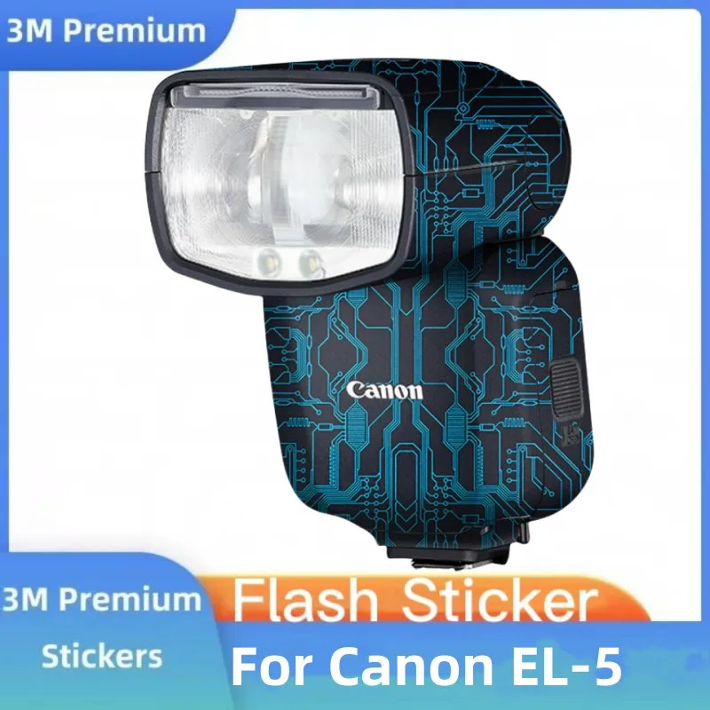 For Canon EL-5 Decal Skin Flash Speedlite EL5 Sticker Vinyl Wrap Anti-Scratch Protective Film Protector Coat