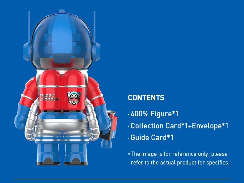 POP MART MEGA SPACE MOLLY 400% Optimus Prime Edición limitada