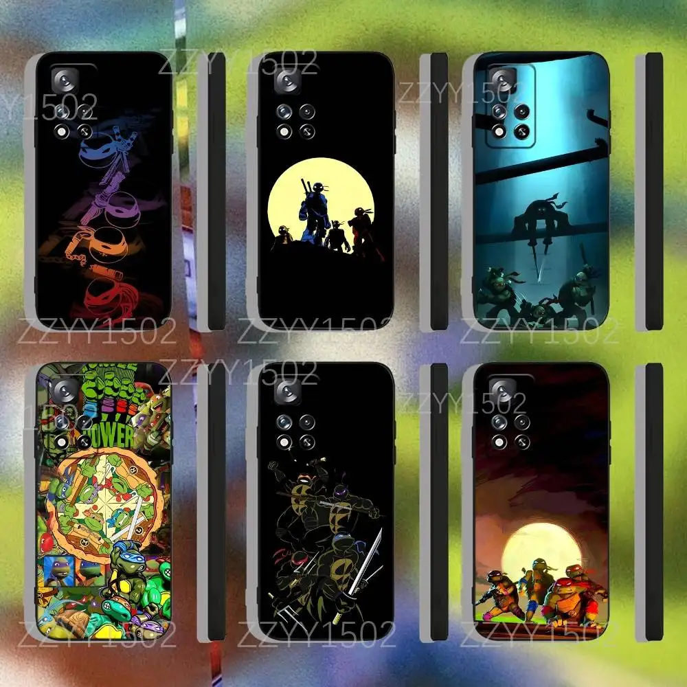 

M-MutantsS N-Ninjas Turtles Phone Case For Samsung S25,S24,Ultra,S20,S30,Plus,S22,S23,Ultra,Plus,5G Black Silicone Soft