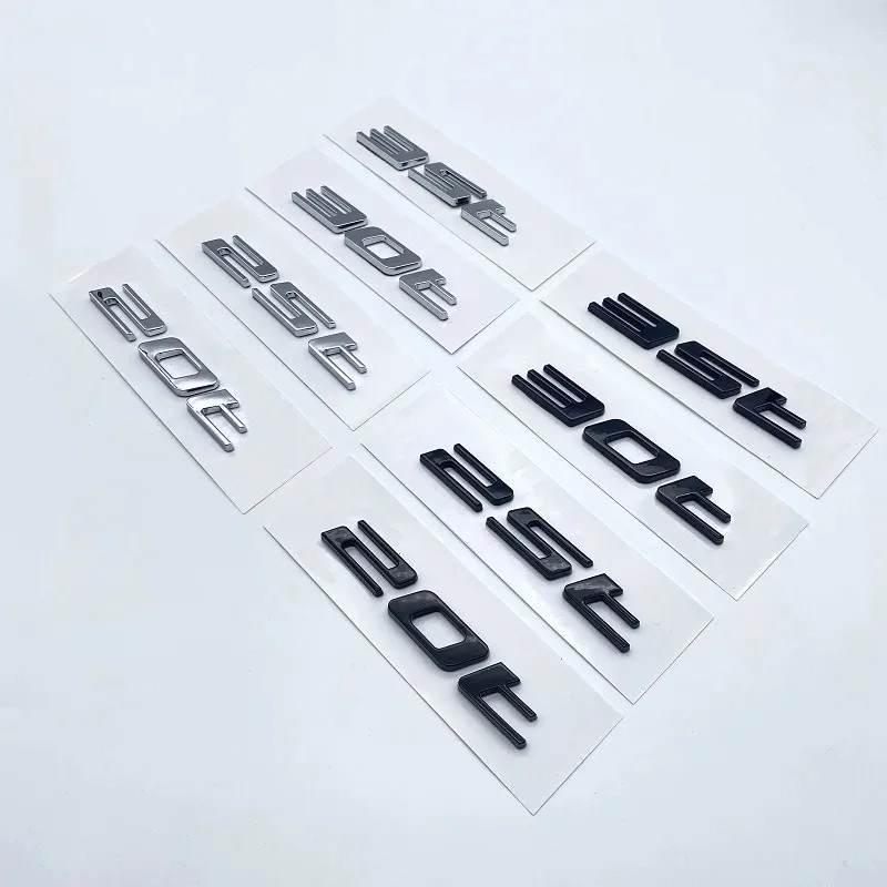 Glossy Black Silver 20t 25t 30t 35t  E-PACE Letters Emblem for  XJ F-TYPE F-PACE E-PACE Car Trunk Nameplate Logo Sticker