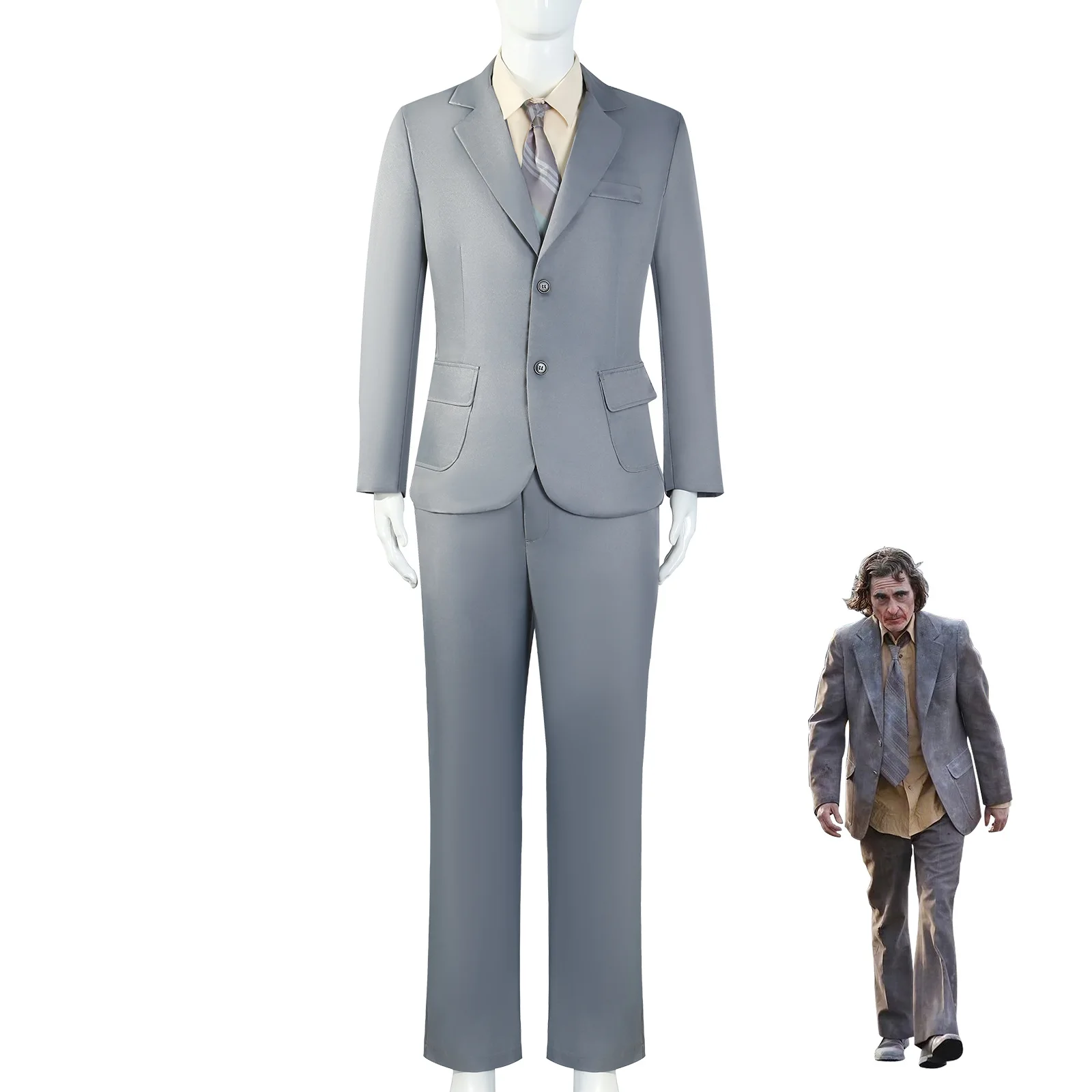 Хэллоуин клоун 2cos костюм двойной сумасшедший Джокун Феникс Джокер2косплей Косплей Костюм