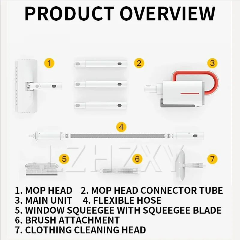 

220V Steam Mop Steam Sterilization, Household Handheld Portable High-Temperature Multi-Function Cleaning Machine