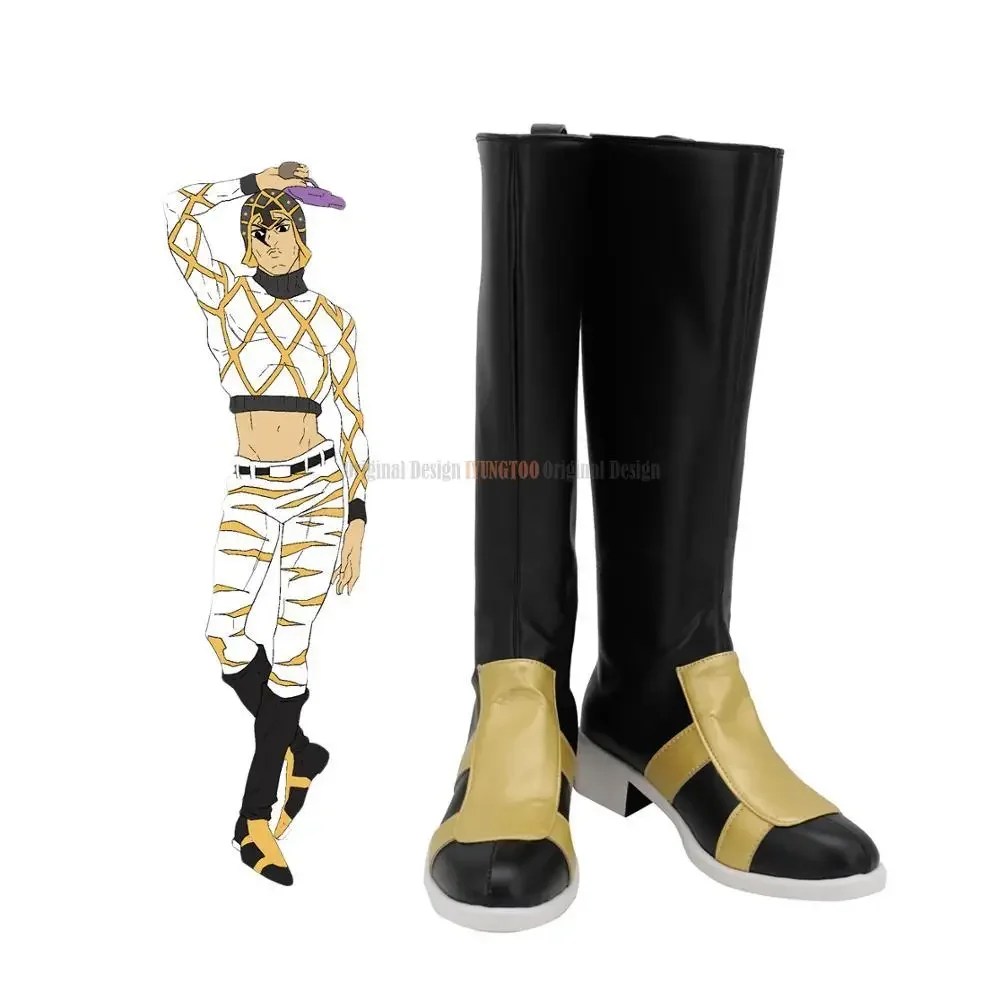 

Guido Mista Black Shoes Cosplay JoJo'sBizarreAdventure Guido Mista Cosplay Boots Leather Shoes Custom Made