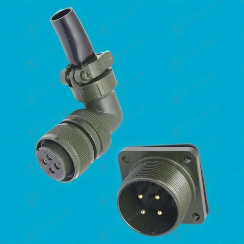 Industrial 5015 4‑Pin Waterproof Aviation Connector Kit, MS3102A20‑4P Plug & MS3108A20‑4S Socket American Standard