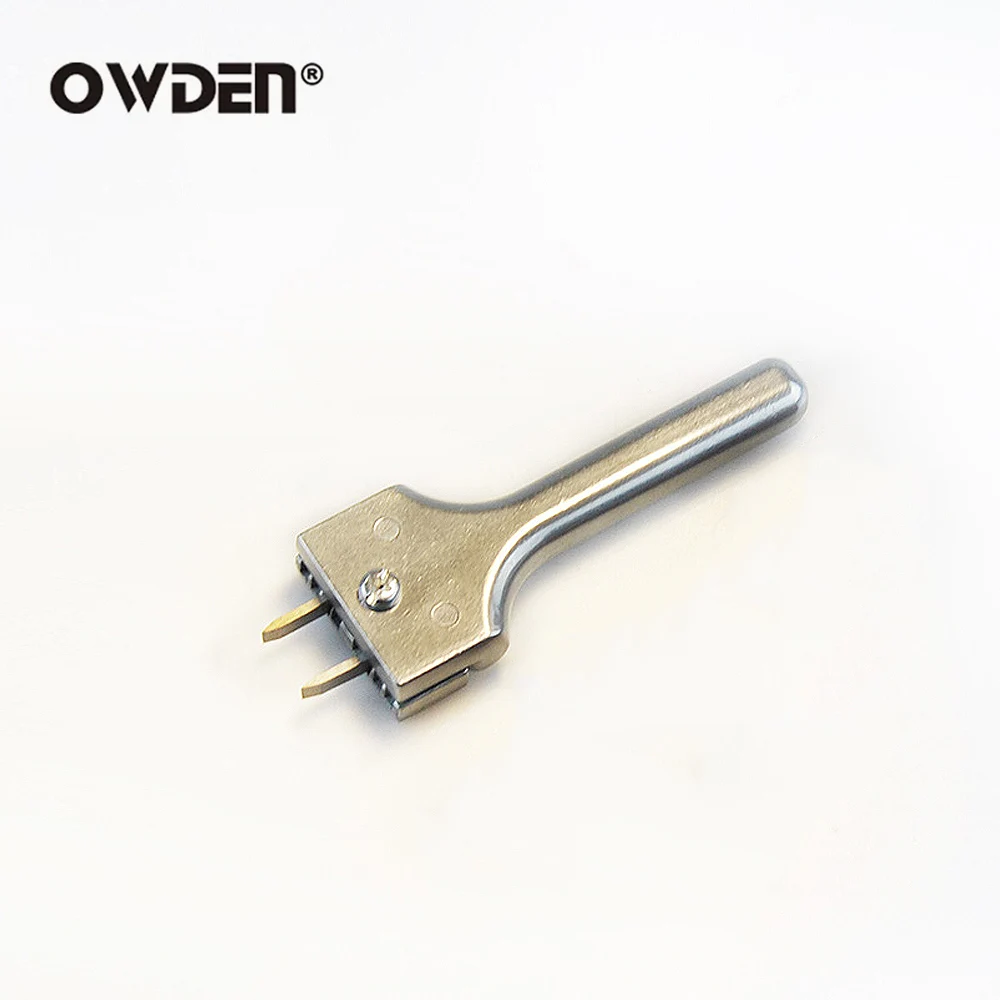 OWDEN in pelle regolabile Fork Puncher spaziatura 4-25mm strumento di spaziatura dei fori fai da te fatto a mano strumento di installazione del