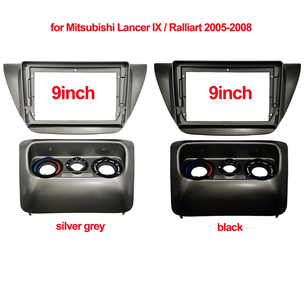 

9inch Car Radio Fascia For Mitsubishi Lancer IX/Ralliart 2005-2008Special Dash Trim Kit Frame Panel GPS Navigation Car Refitting