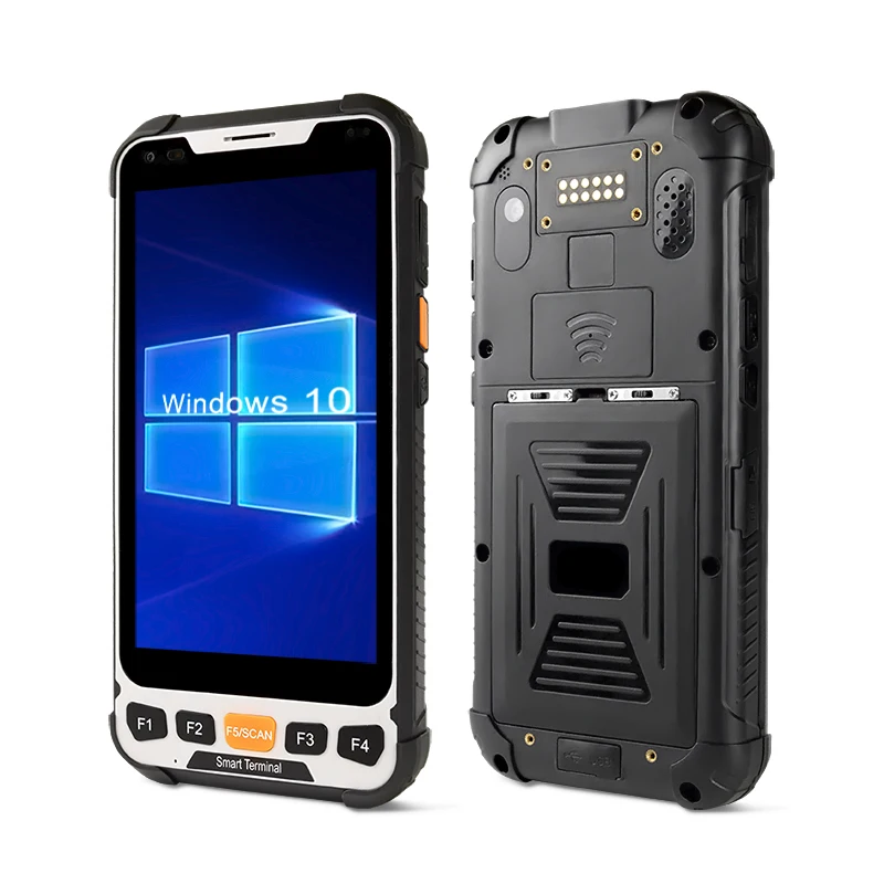 Windows 10 OS  5.5 inch  Rugged Handheld Touch Screen Handheld PDA Barcode Scanner Industrial Windows PDA Wifi