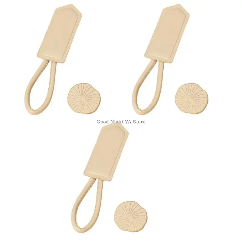 3pack Coat Jackets Combined Buttons Fashion Leather Horn Button Toggle Clasps