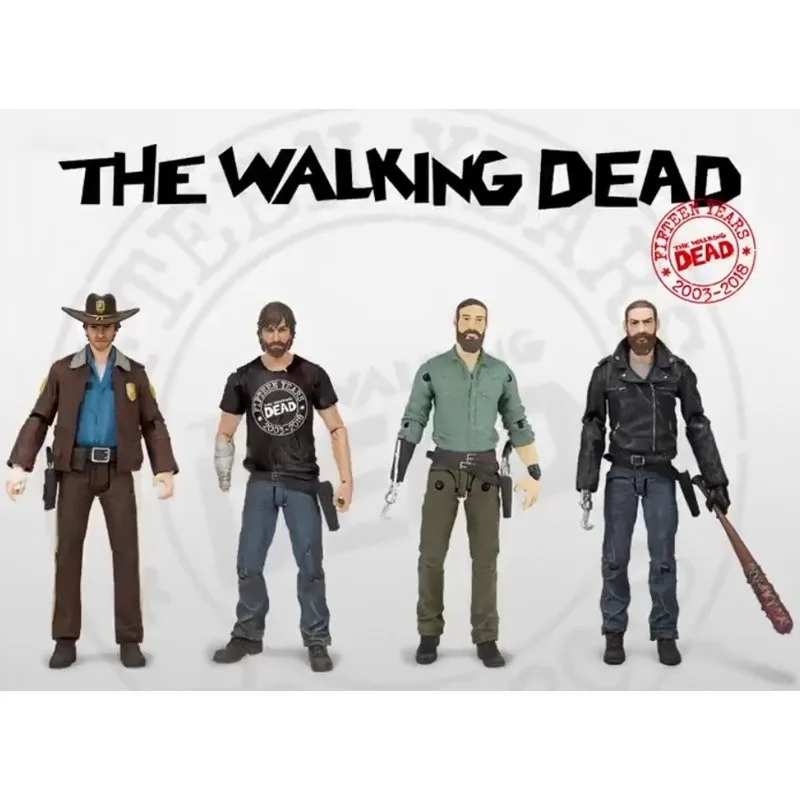 Original RICK GRIMES Limited Set Walking Dead Comics 4.5 Inch 1/12 Scale Model Action Figures Collector's Edition Toy Boy Gift