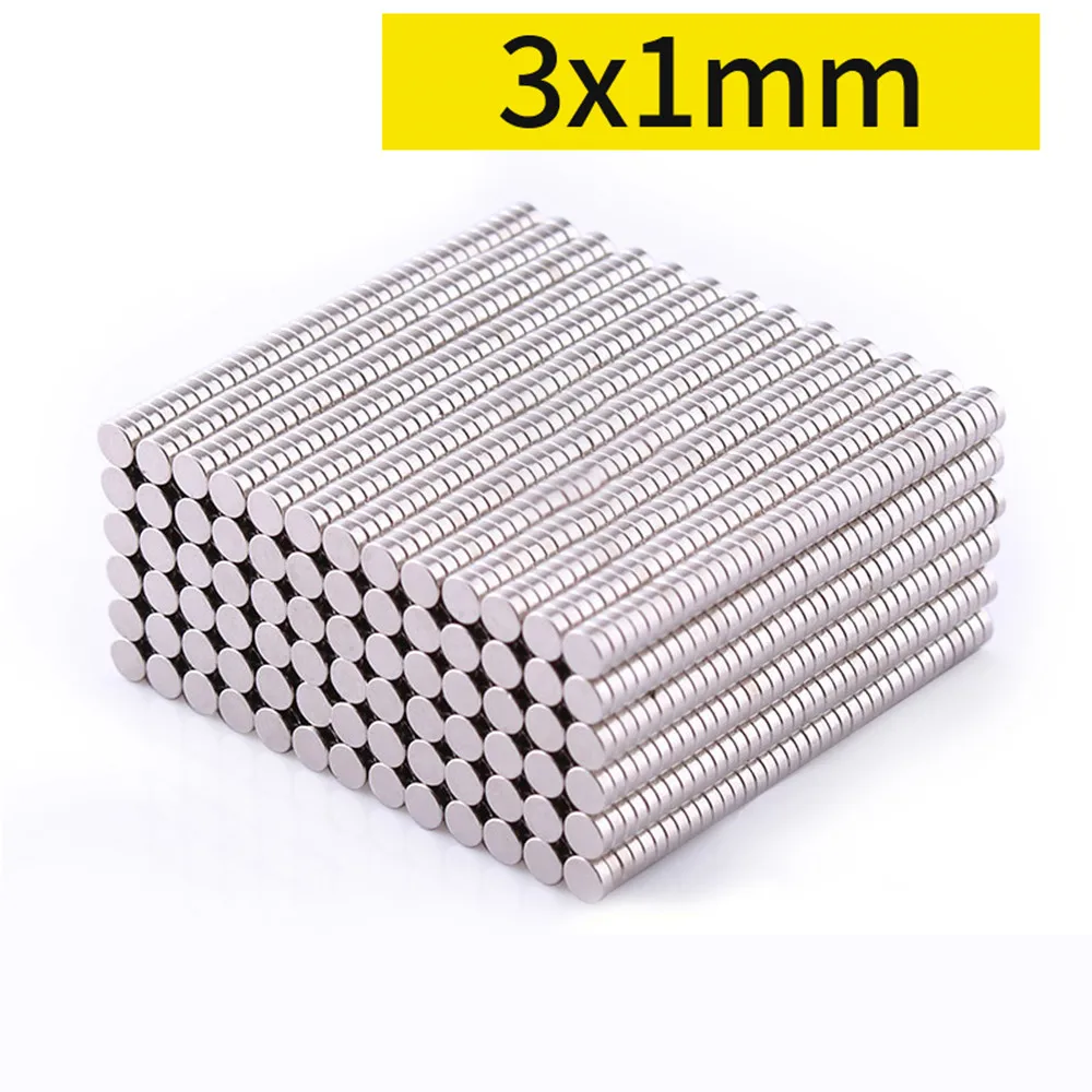 3x1 Mini Small Round Magnets 3mm*1mm Neodymium Magnet Dia 3x1mm Permanent NdFeB Super Strong Powerful Magnets 3*1 mm