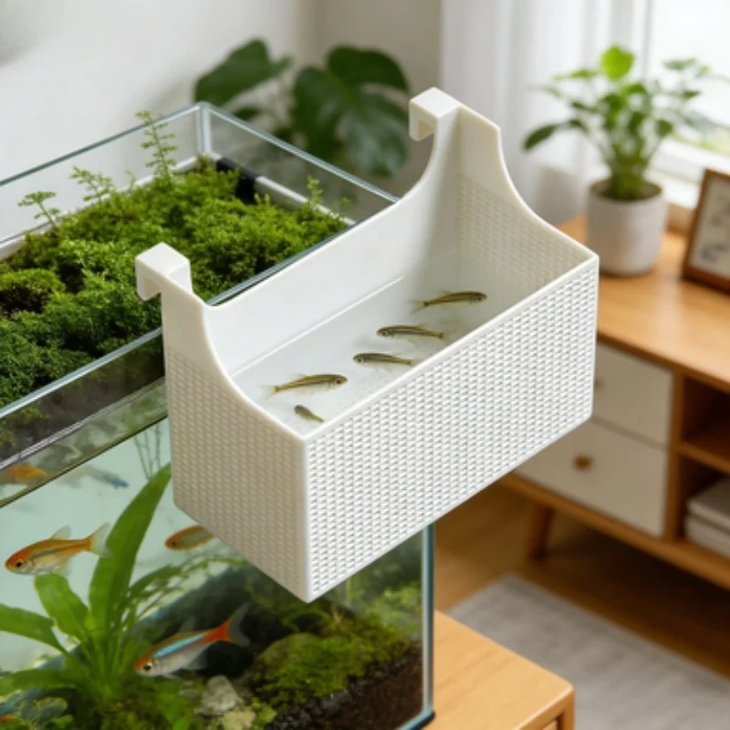 1pc Fish Breeding Isolation Box Aquarium Fry Shrimp Hatching Separator Net Box For Guppy Betta Fish Juvenile Fish Separation