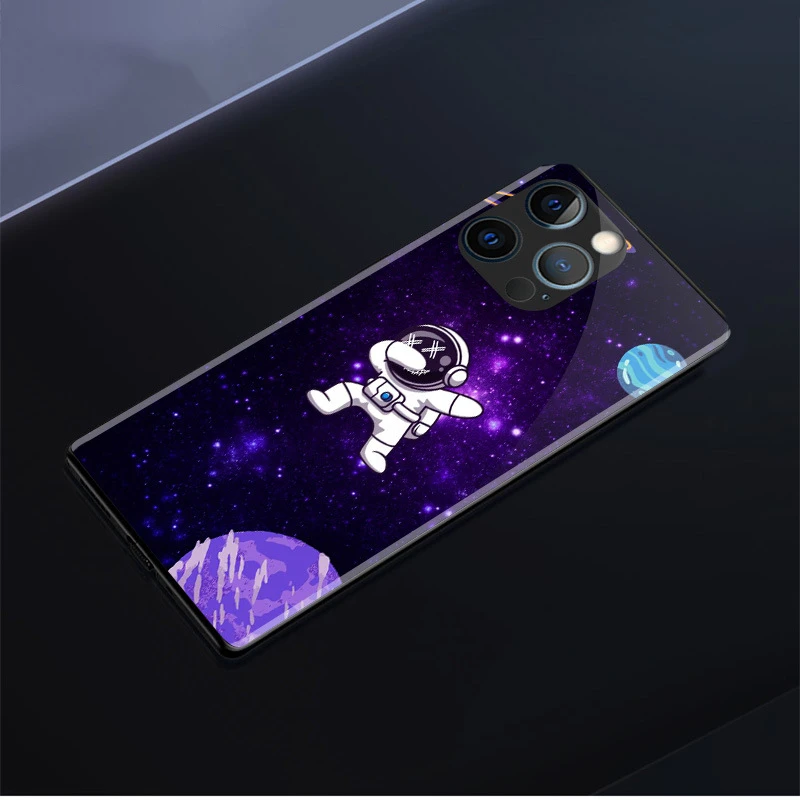 Cool Astronaut LED Light Source Luminous Case for HUAWEI P30 P40 P50 Pro Mate 30 40 Pro Plus Nova 7 8 9 Pro SE Party Accessories