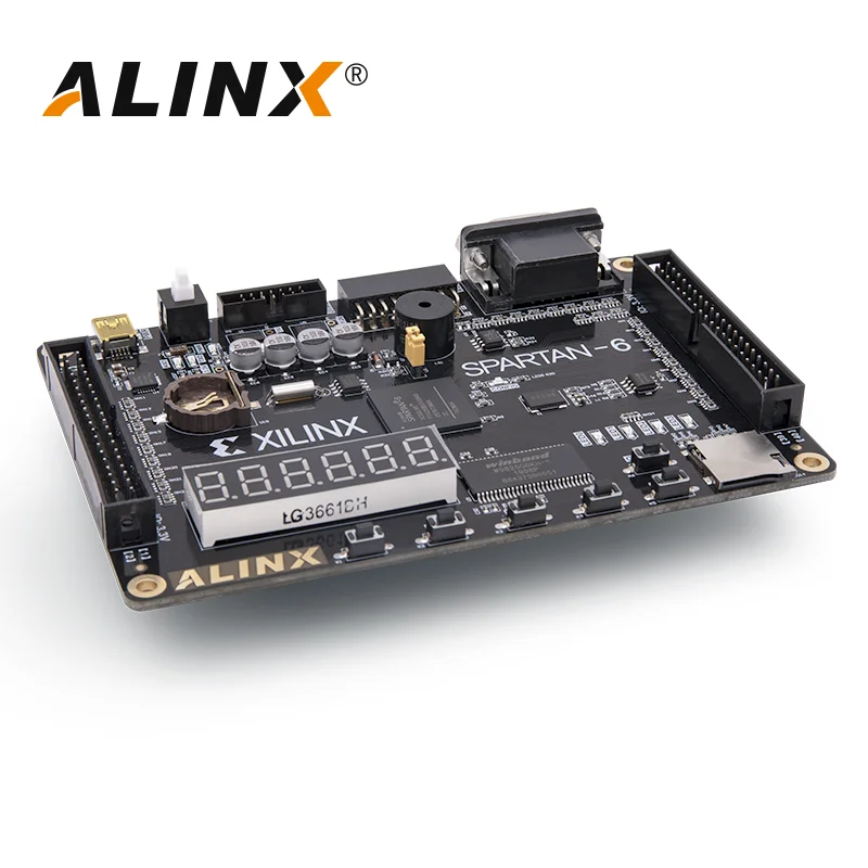 ALINX AX309: XILINX Spartan-6 XC6SLX9 FPGA макетная плата LX9 начальный уровень, учебная карта