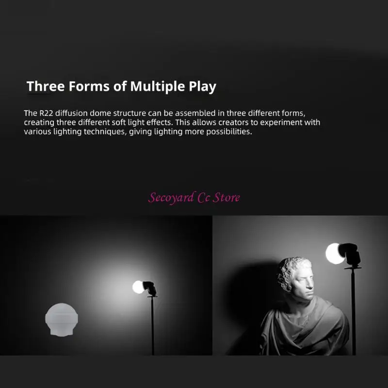 N3UC سوفت بوكس قابل للطي بتصميم كروي موحد لنشر الضوء للتصوير الفوتوغرافي #3