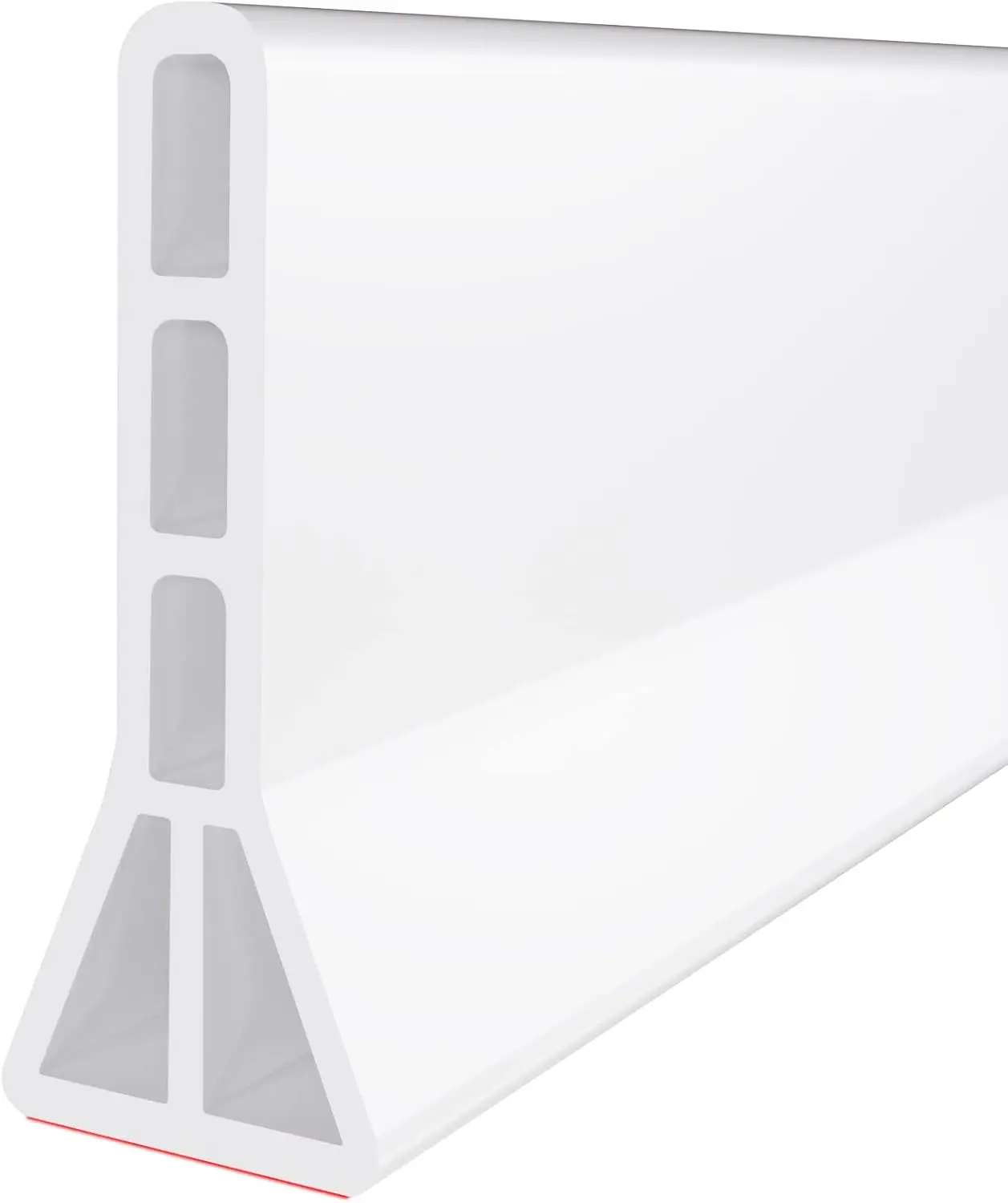 

3-Inch High Collapsible Shower Water Dam for Wet-Dry Separation in Bathroom and Kitchen, White