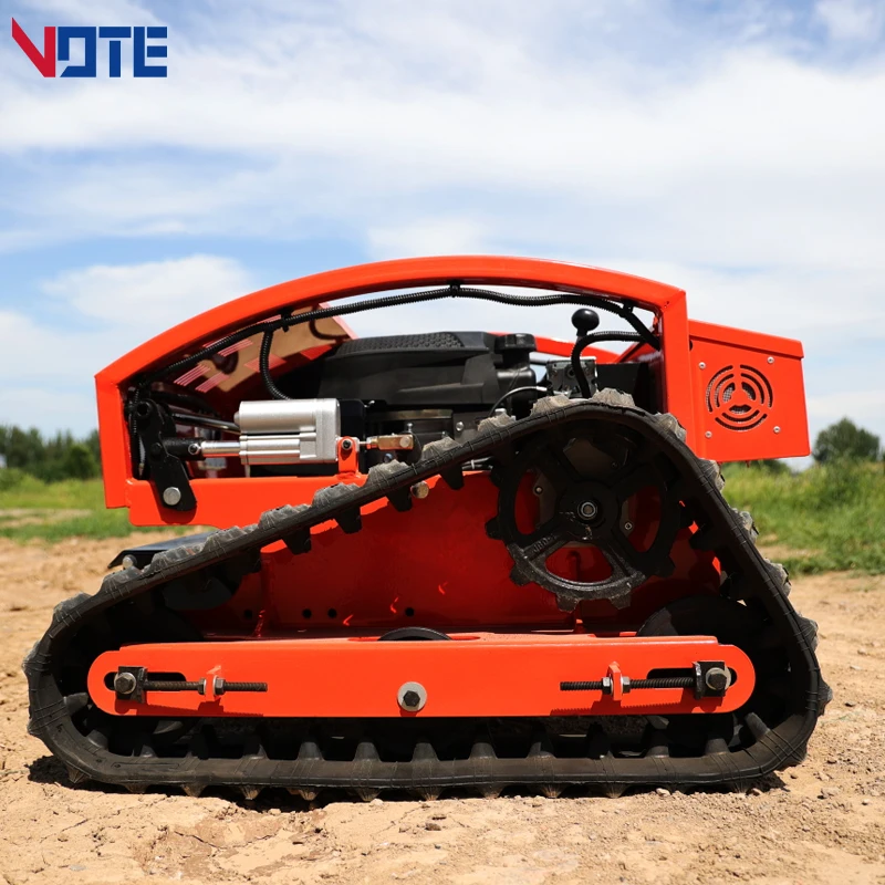 Imagem -03 - Borracha Auto Propelido Garden Grass Cutting Zero Turn Robotic Crawler Robot Controle Remoto de Ervas Daninhas Cortador de Grama Personalizado