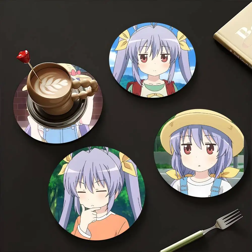 1pc Renge Miyauchi Anime Characters Wooden Coaster Colour Printing Cup Mat Home Desk Decoration Gifts