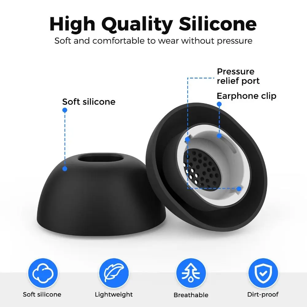 3 أزواج S/M/L سماعة الأذن سيليكون داخل الأذن الأذن نصائح استبدال الأذن المقابس لسامسونج غالاكسي براعم 3 برو سماعة الملحقات